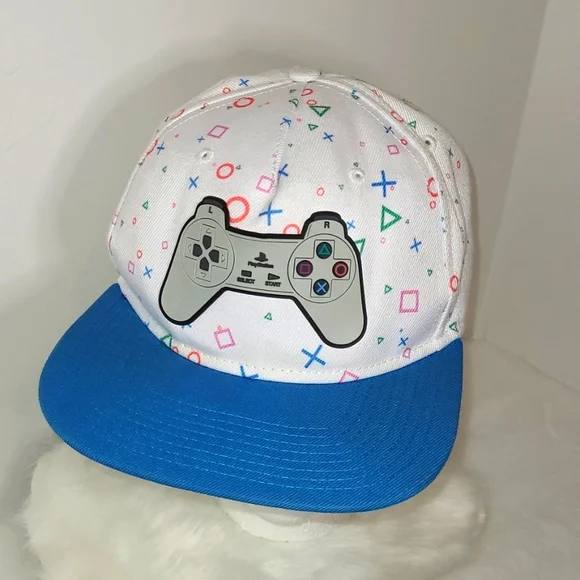 Sony Playstation 3-D Rubber Controller Flat Brim Used 2018 Snapback Hat ...EUC - Picture 17 of 17